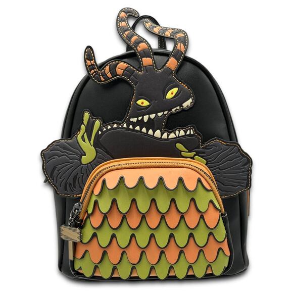 LOUNGEFLY DISNEY THE NIGHTMARE BEFORE CHRISTMAS HARLEQUIN DEMON COSPLAY BACKPACK - Picture 1 of 5